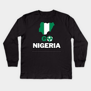 GO NIGERIA Womens World Cup T-shirt Kids Long Sleeve T-Shirt